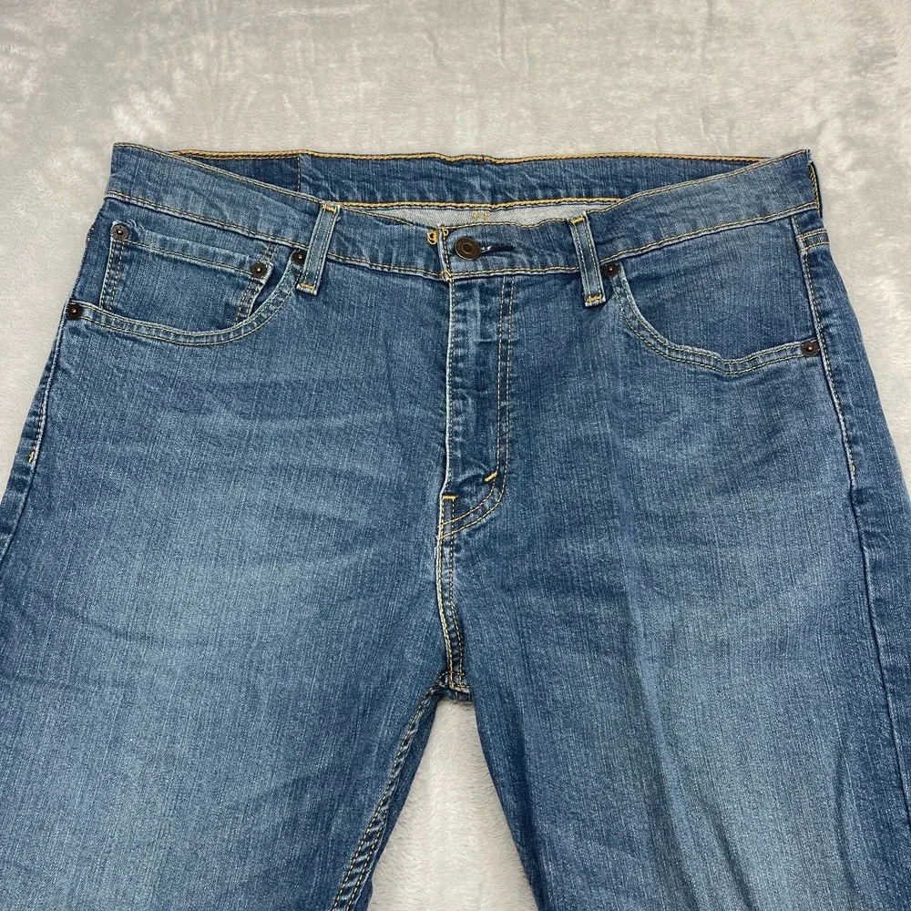 Levi's Jeans Mens 36x32 Blue Denim 527 Faded Medium Wash Americana Slim Bootcut